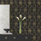 Pirouette Black & Gold Wallpaper