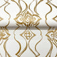 Pirouette White & Gold Wallpaper