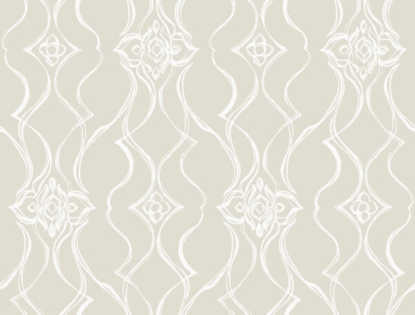 Pirouette Beige Wallpaper