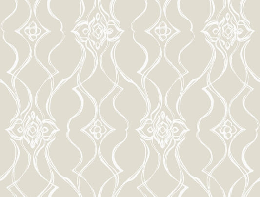 Pirouette Beige Wallpaper