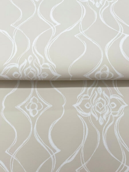 Pirouette Beige Wallpaper