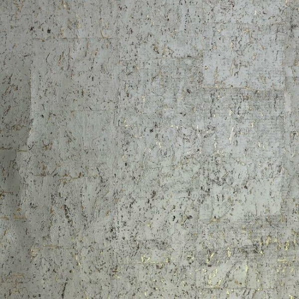 Cork Warm Silver Wallpaper