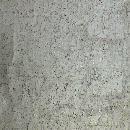 Cork Warm Silver Wallpaper