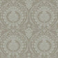 Imperial Damask Beige & Silver Wallpaper
