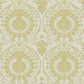 Imperial Damask Off White & Gold Wallpaper