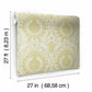Imperial Damask Off White & Gold Wallpaper