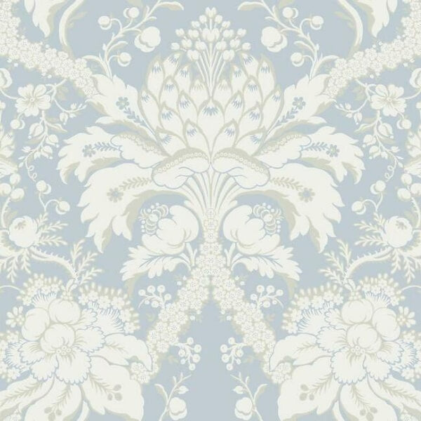French Artichoke Dam Blue Wallpaper