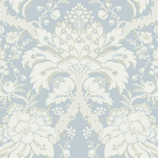 French Artichoke Dam Blue Wallpaper