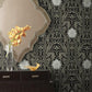 Gatsby Damask Black Wallpaper