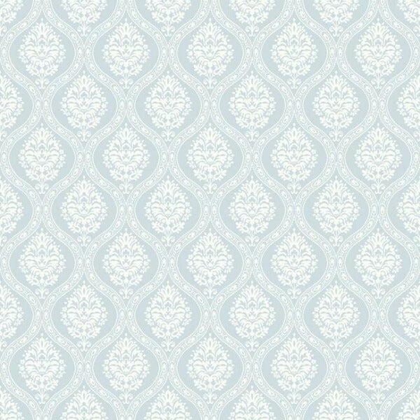 Petite Ogee Blue Wallpaper