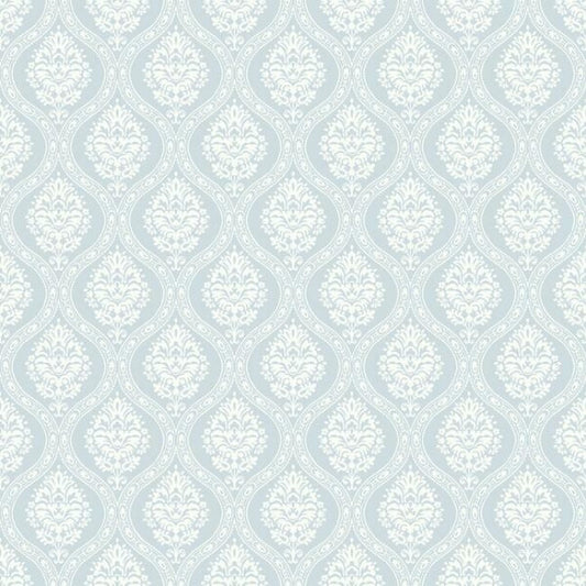 Petite Ogee Blue Wallpaper