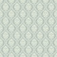 Petite Ogee Green Wallpaper
