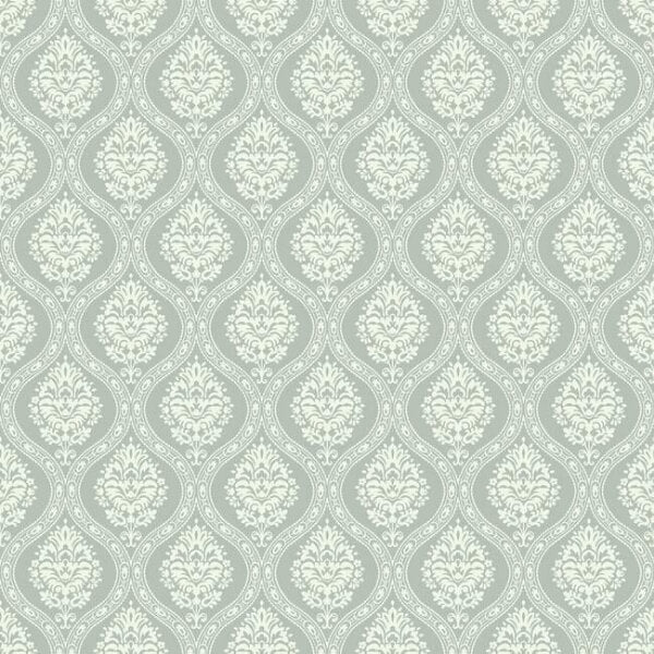 Petite Ogee Green Wallpaper