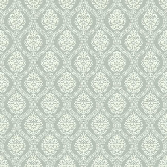 Petite Ogee Green Wallpaper