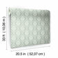 Petite Ogee Green Wallpaper