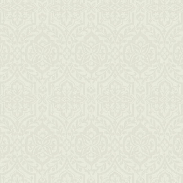 Catherdral Damask Taupe Wallpaper