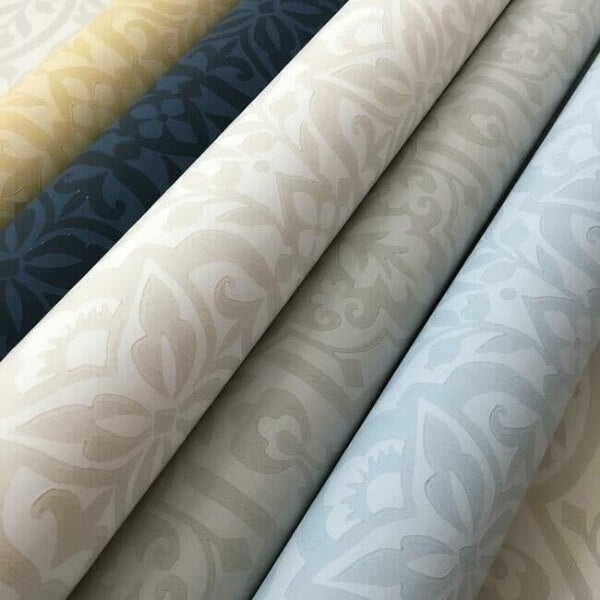 Catherdral Damask Taupe Wallpaper