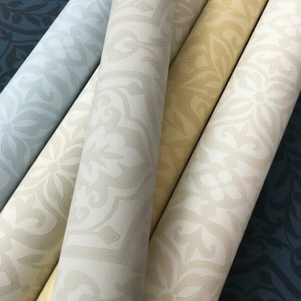 Catherdral Damask Taupe Wallpaper