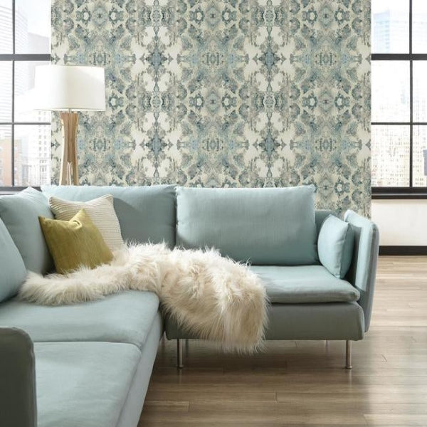 Inner Beauty Light Blue Wallpaper