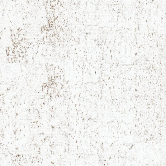 Cork Bright White & Gold Wallpaper