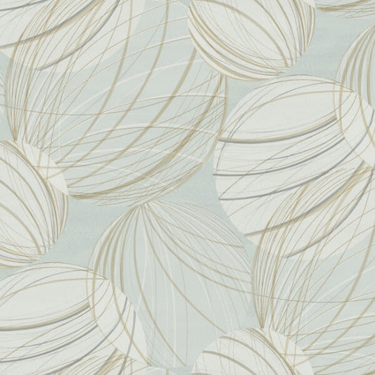 Floating Lanterns Smokey Blue Wallpaper