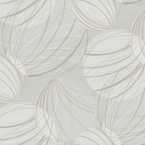 Floating Lanterns Light Grey Wallpaper