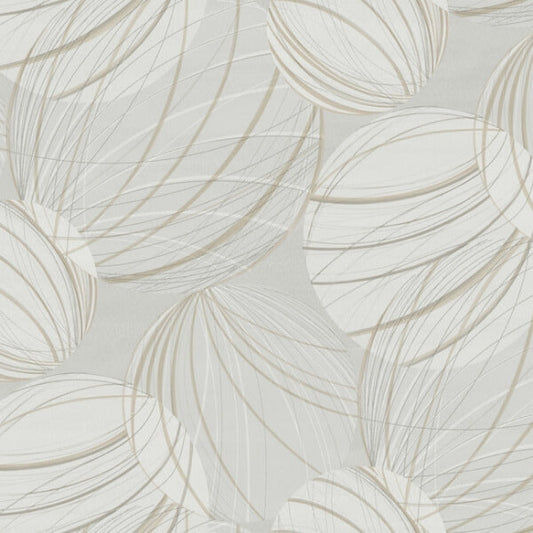 Floating Lanterns Light Grey Wallpaper