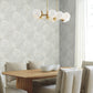 Floating Lanterns Light Grey Wallpaper