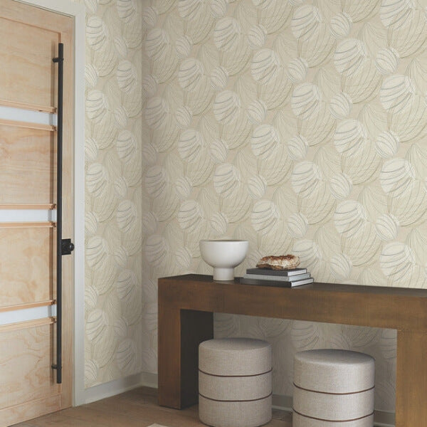 Floating Lanterns Taupe Wallpaper