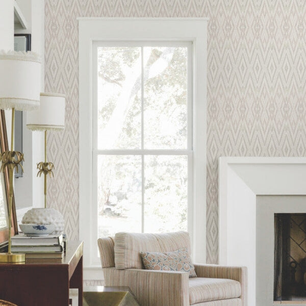 Diamond Marquise Lavender Wallpaper