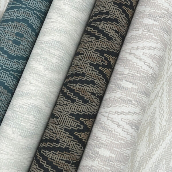 Diamond Marquise Blue & Neutral Wallpaper