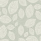 Contoured Leaves Green Wallpaper