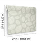 Contoured Leaves Green Wallpaper
