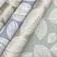 Contoured Leaves Taupe Wallpaper