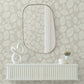 Contoured Leaves Taupe Wallpaper