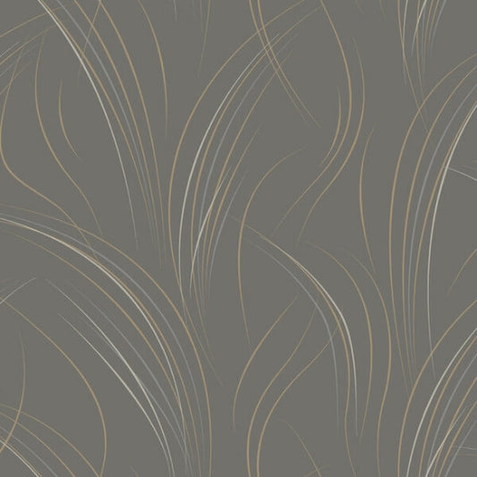 Graceful Wisp Charcoal Wallpaper