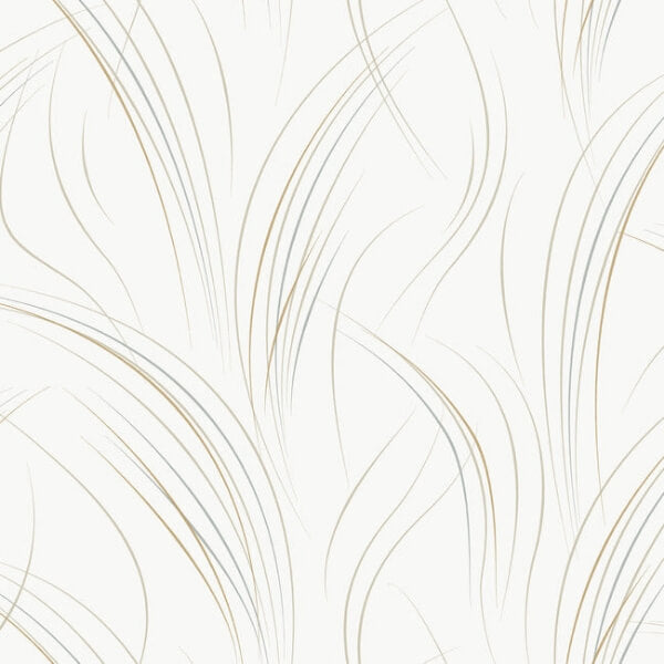 Graceful Wisp White Wallpaper