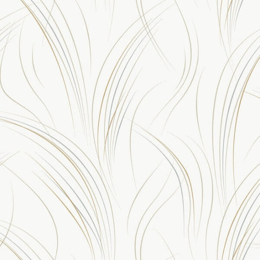 Graceful Wisp White Wallpaper