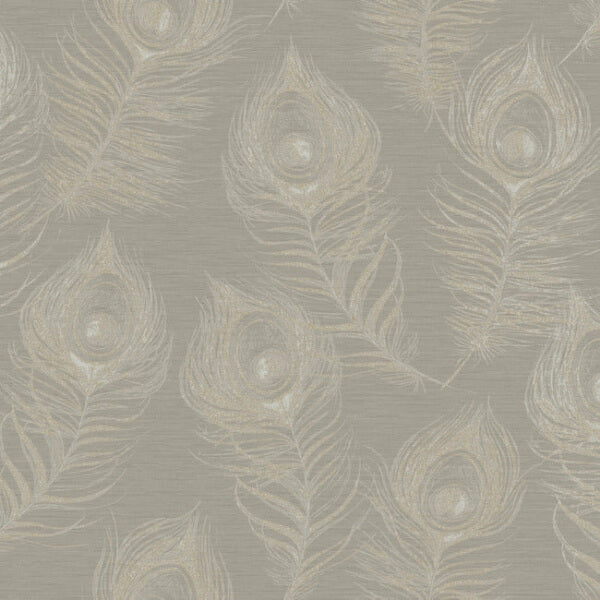 Regal Peacock Mink Wallpaper