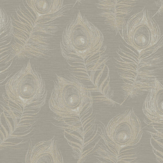 Regal Peacock Mink Wallpaper