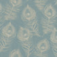 Regal Peacock Dark Teal Wallpaper