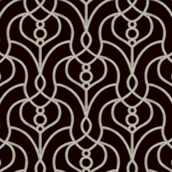 Divine Trellis Black Wallpaper