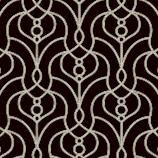 Divine Trellis Black Wallpaper