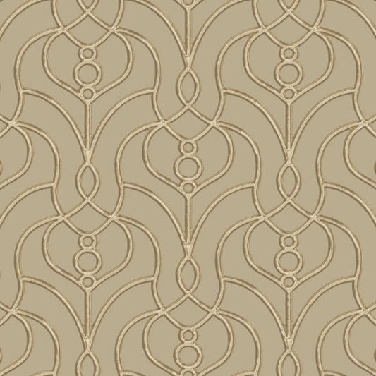 Divine Trellis Taupe Wallpaper