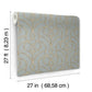 Divine Trellis Dusty Blue Wallpaper