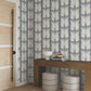 Lotus Light Stripe Steel Wallpaper