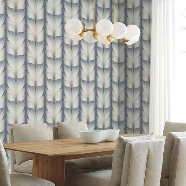 Lotus Light Stripe Steel Wallpaper