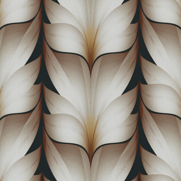 Lotus Light Stripe Black Wallpaper