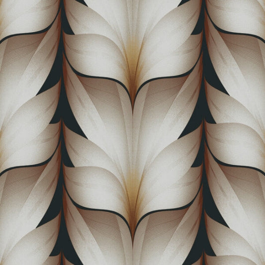 Lotus Light Stripe Black Wallpaper