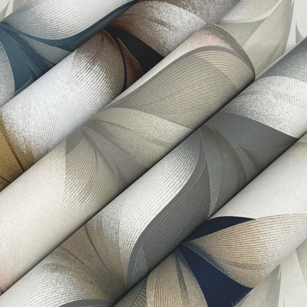 Lotus Light Stripe White Wallpaper